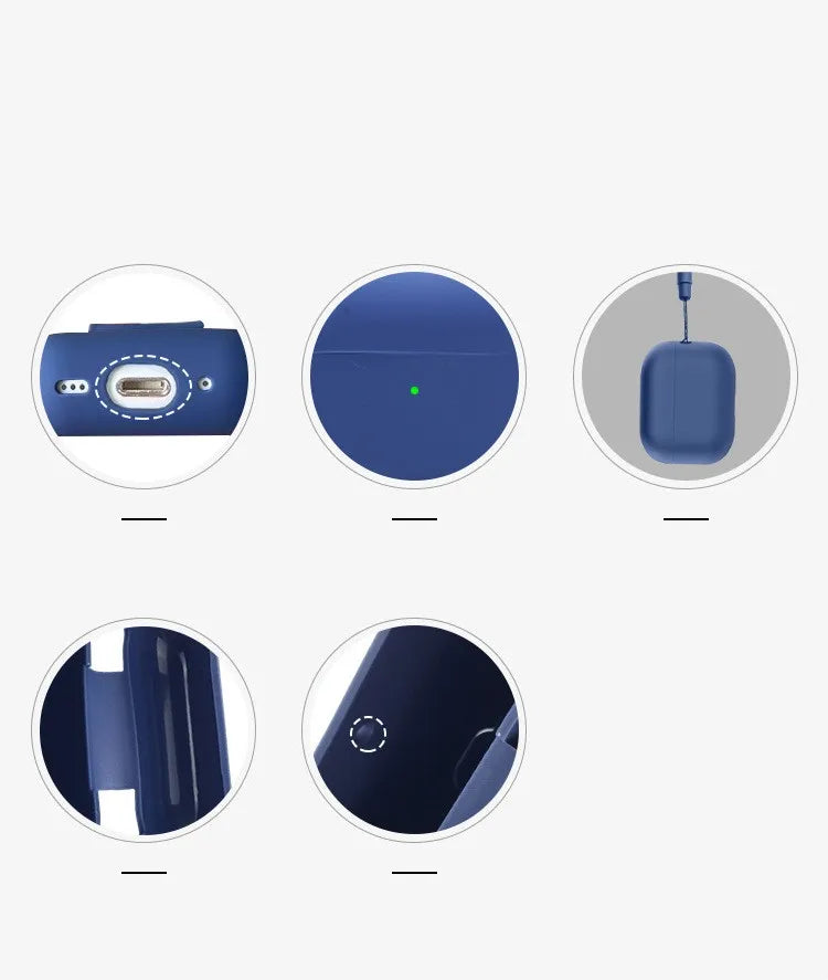 For AirPods Pro 3 2025 Case Silicone Protector for airpods Pro Front LED Visible Pro 2 Case cover with Lanyard for airpods pro 2 - Merit Sell