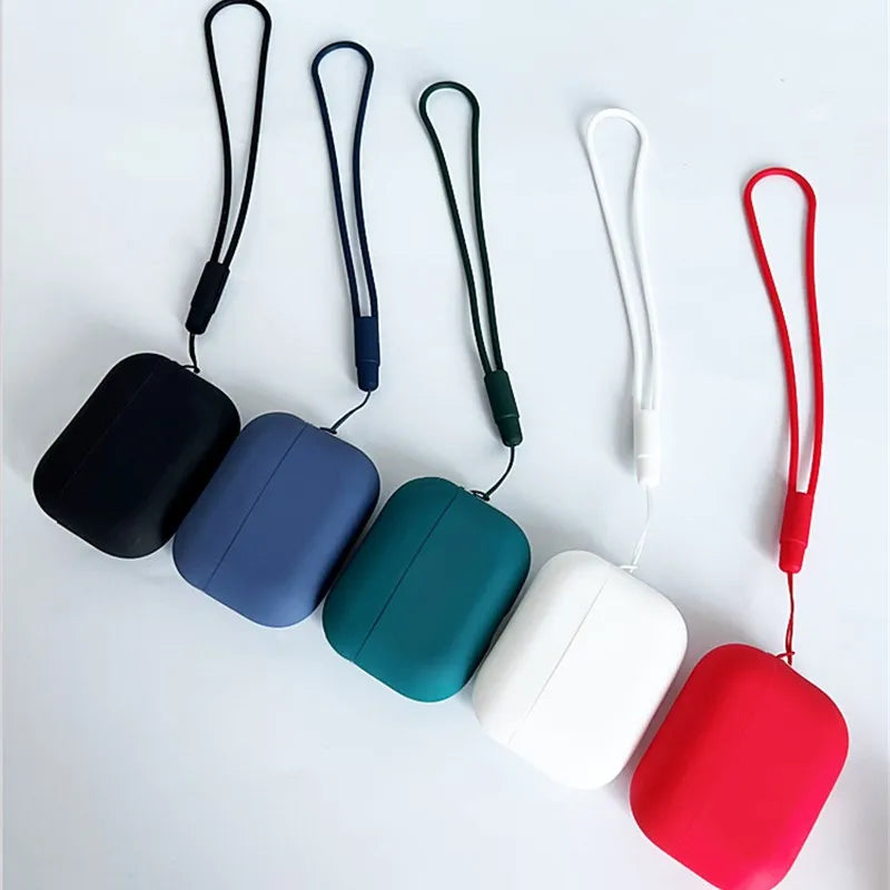 For AirPods Pro 3 2025 Case Silicone Protector for airpods Pro Front LED Visible Pro 2 Case cover with Lanyard for airpods pro 2 - Merit Sell