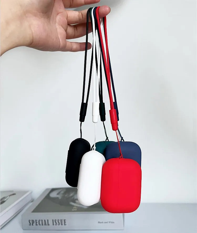 For AirPods Pro 3 2025 Case Silicone Protector for airpods Pro Front LED Visible Pro 2 Case cover with Lanyard for airpods pro 2 - Merit Sell