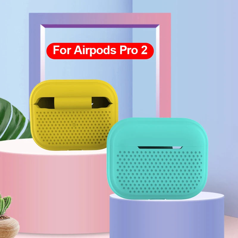 For Airpods Pro 2 Case Silicone USB C With Lanyard Hole Shockproof Earphone Cases Headphone Cover For Airpods 3 1 Pro2 3rd Shell - Merit Sell