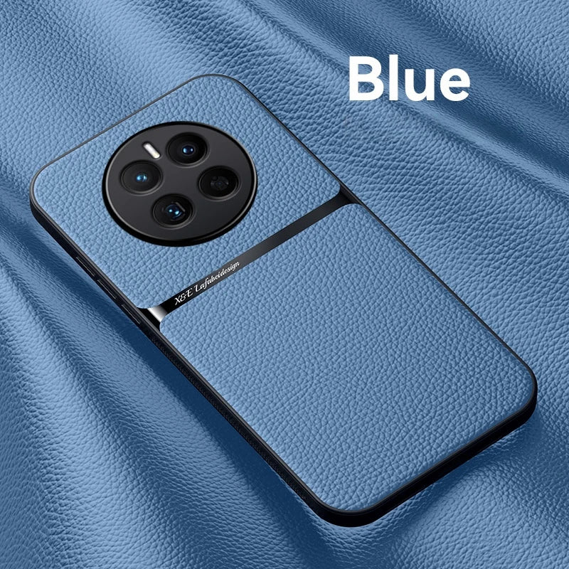 For Hauwei Mate50pro 4G Case Magnetic Car Holder Shockproof Phone Case For Huawei Mate50 Mate 50 Pro 50pro 4G Leather Back Cover - Merit Sell