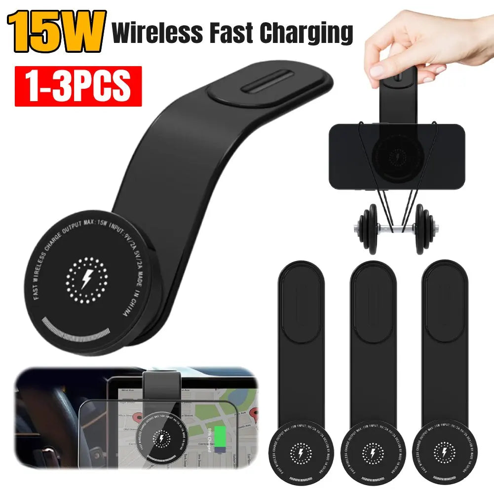 For MagSafe Car Phone Holder Magnetic Wireless Charger 15W Fast Charging Car Charger Holder For iPhone 16 15 14 13 Pro - Merit Sell