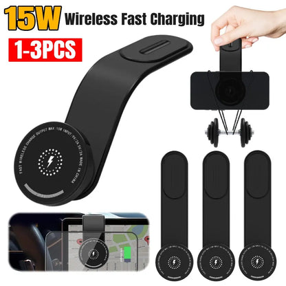 For MagSafe Car Phone Holder Magnetic Wireless Charger 15W Fast Charging Car Charger Holder For iPhone 16 15 14 13 Pro - Merit Sell