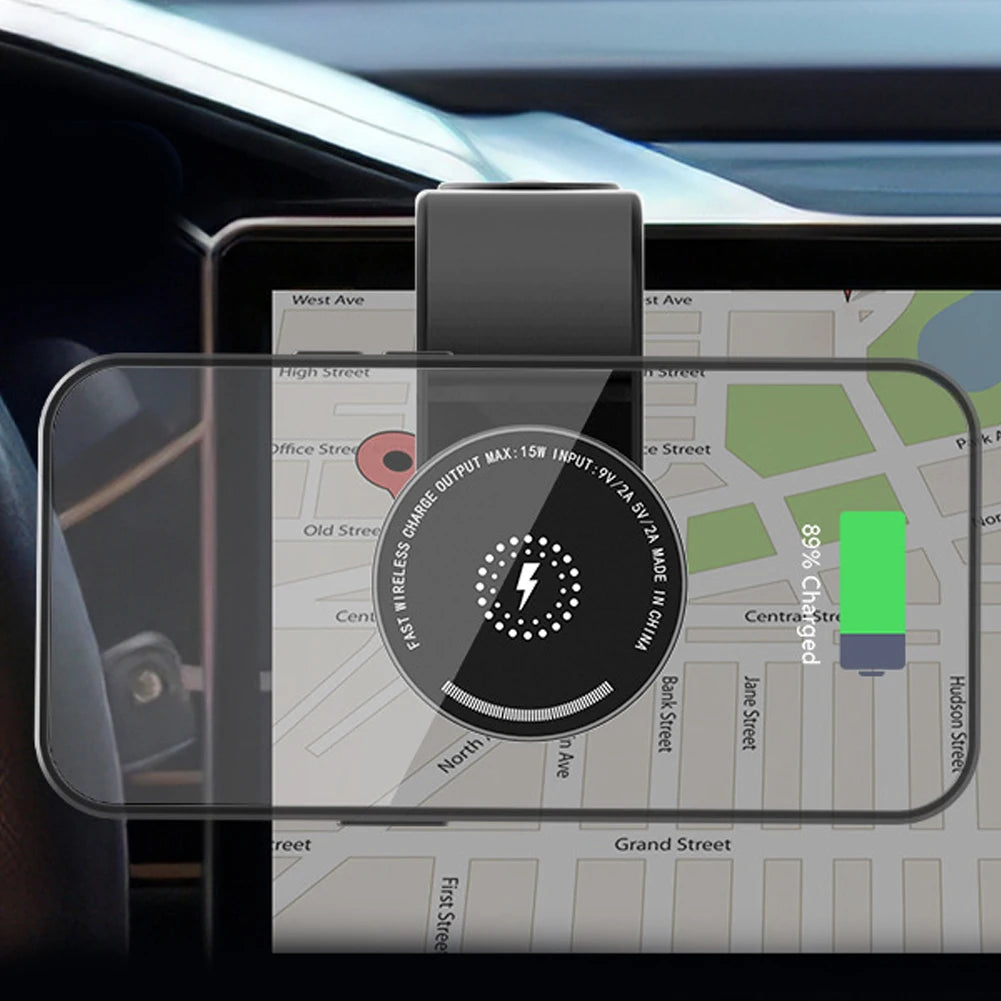 For MagSafe Car Phone Holder Magnetic Wireless Charger 15W Fast Charging Car Charger Holder For iPhone 16 15 14 13 Pro - Merit Sell