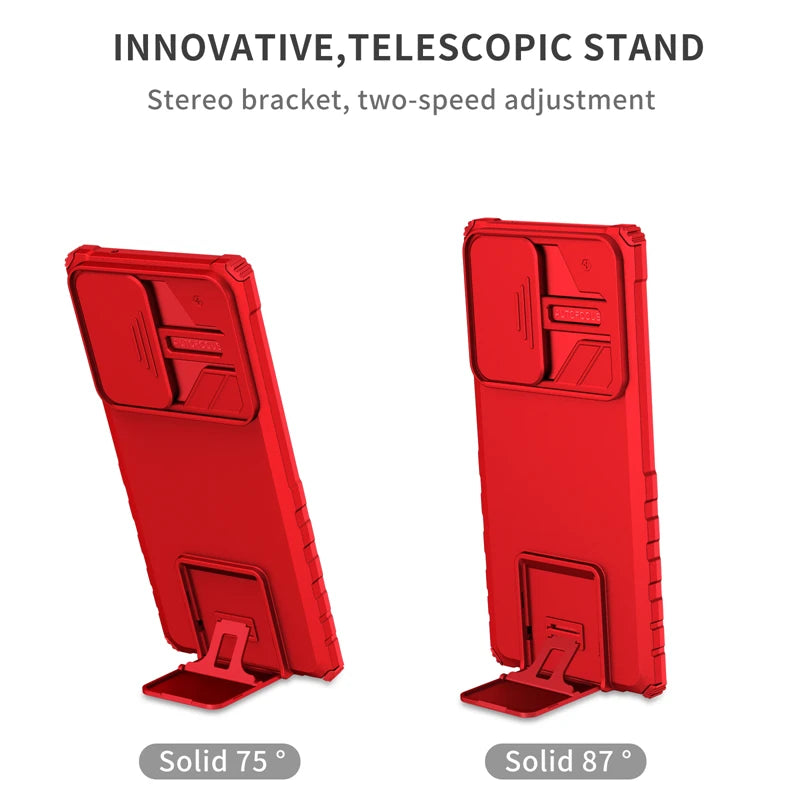 For Samsung Galaxy Note20 Ultra Case Armor Kickstand Phone Case For Samsung Note20Ultra Note 20 Slide Camera Protect Back Cover - Merit Sell