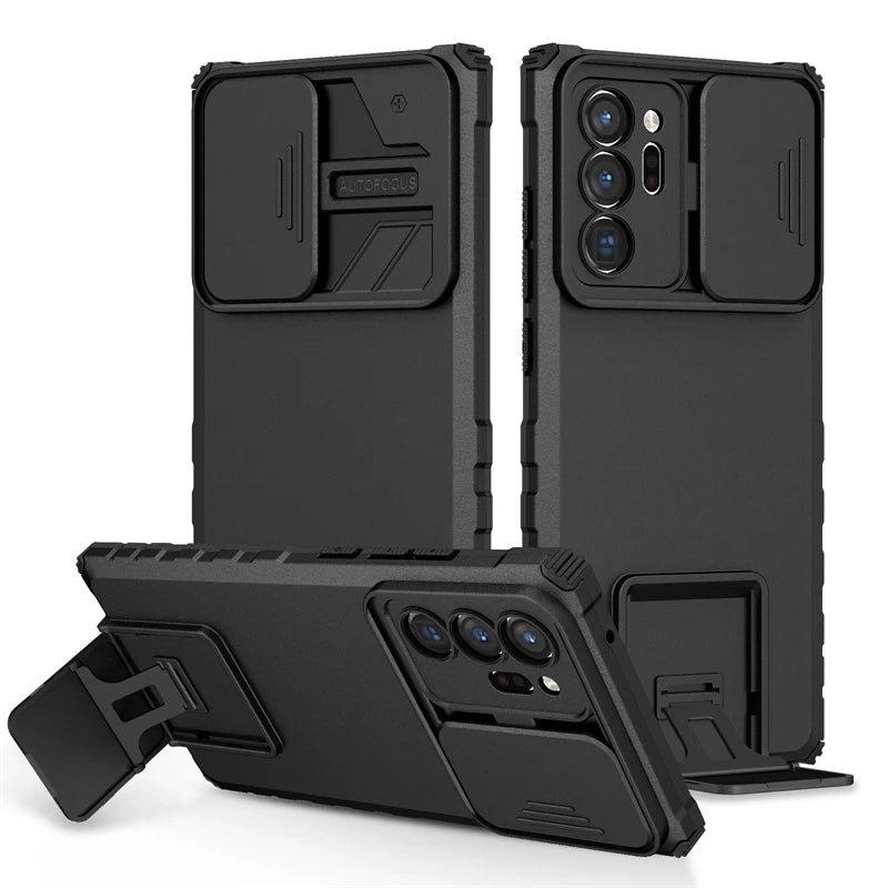 For Samsung Galaxy Note20 Ultra Case Armor Kickstand Phone Case For Samsung Note20Ultra Note 20 Slide Camera Protect Back Cover - Merit Sell