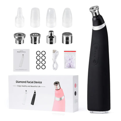 Foreverlily Portable Diamond Peeling Machine Microdermabrasion Facial Cleaning Device Exfoliation Vacuum Blackhead Remover - Merit Sell