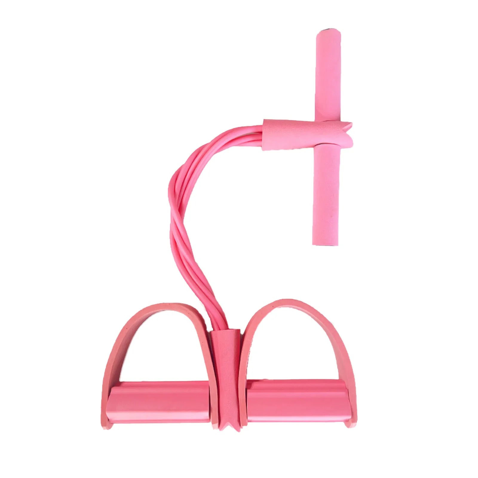 Four-Tube Pedal Tensioner Multi-Functional Household Fitness Equipment Yoga Abdominal Strengthening Elastic Band Tension Rope - Merit Sell