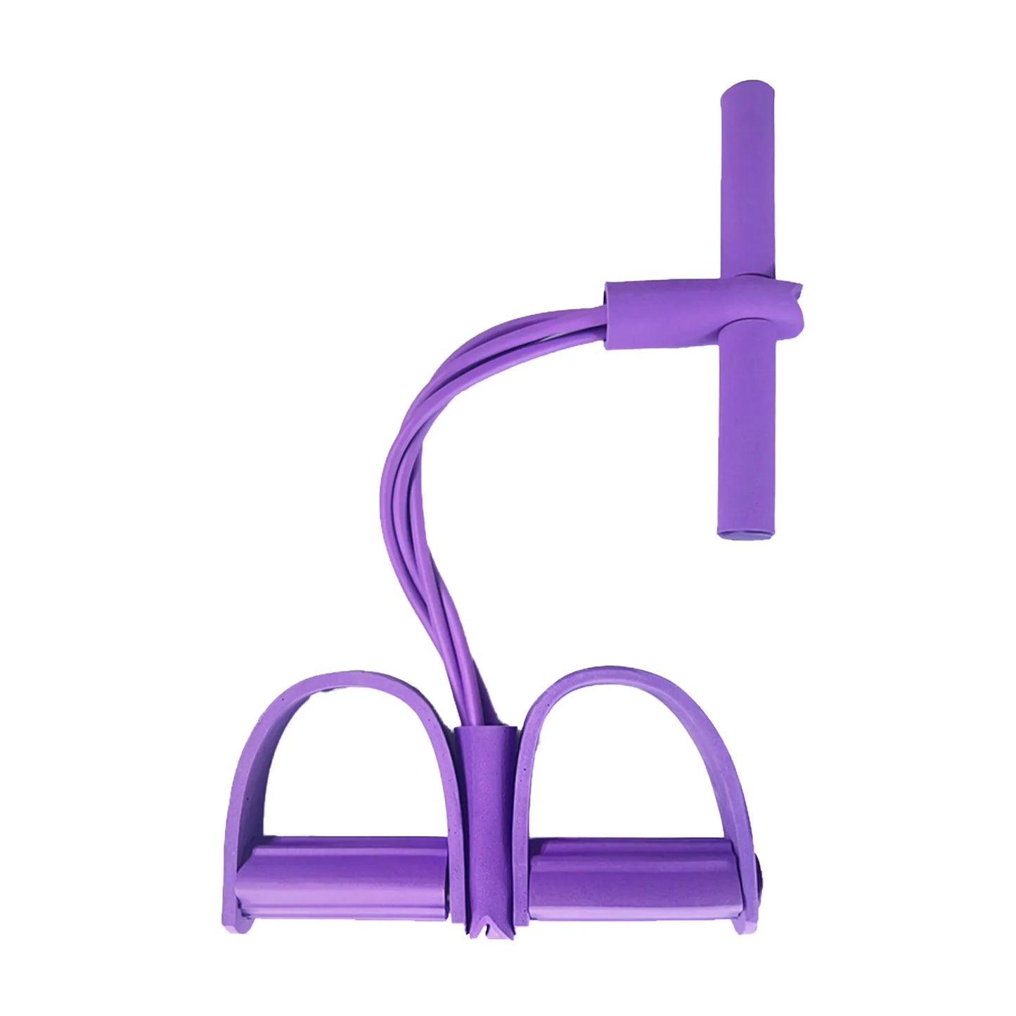 Four-Tube Pedal Tensioner Multi-Functional Household Fitness Equipment Yoga Abdominal Strengthening Elastic Band Tension Rope - Merit Sell