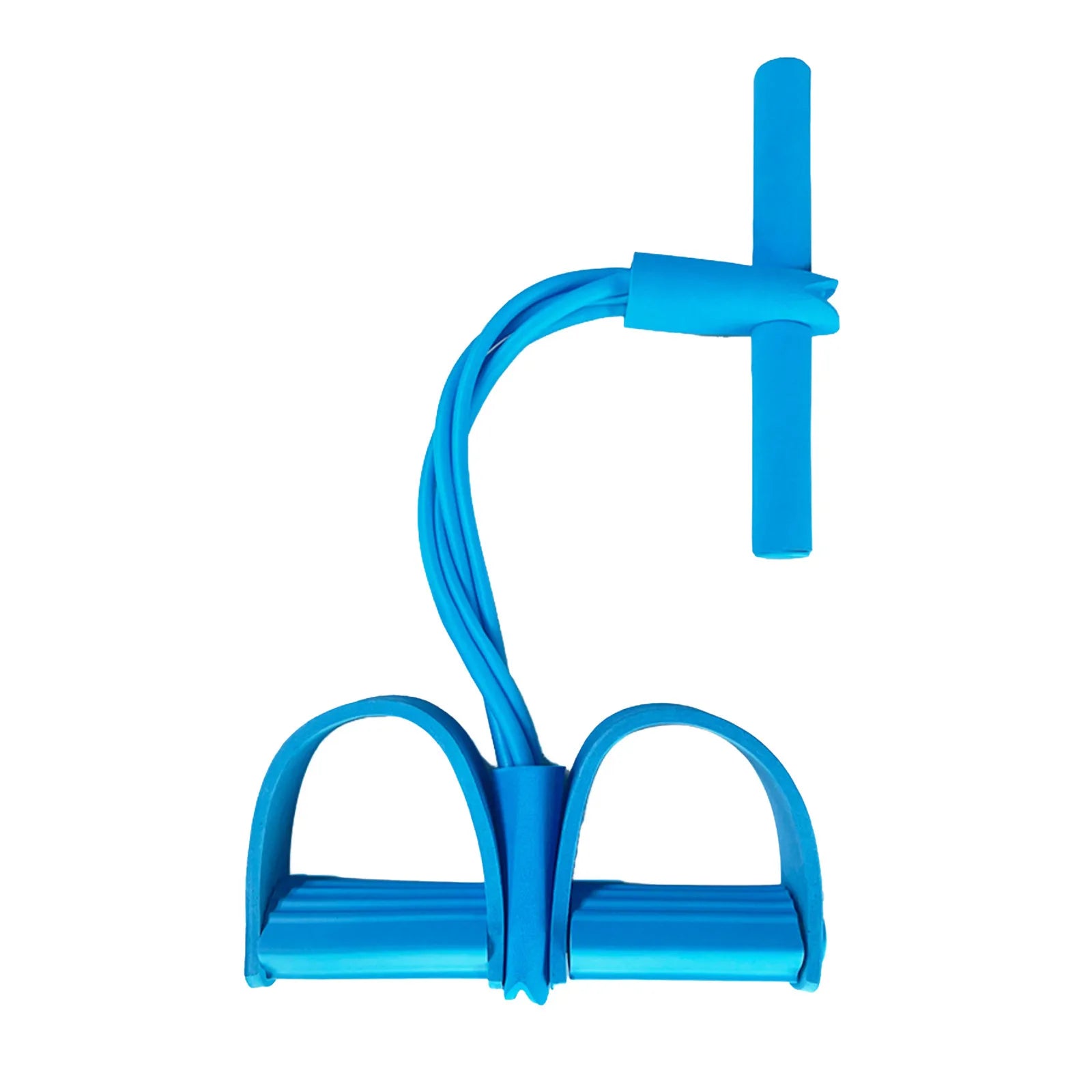 Four-Tube Pedal Tensioner Multi-Functional Household Fitness Equipment Yoga Abdominal Strengthening Elastic Band Tension Rope - Merit Sell