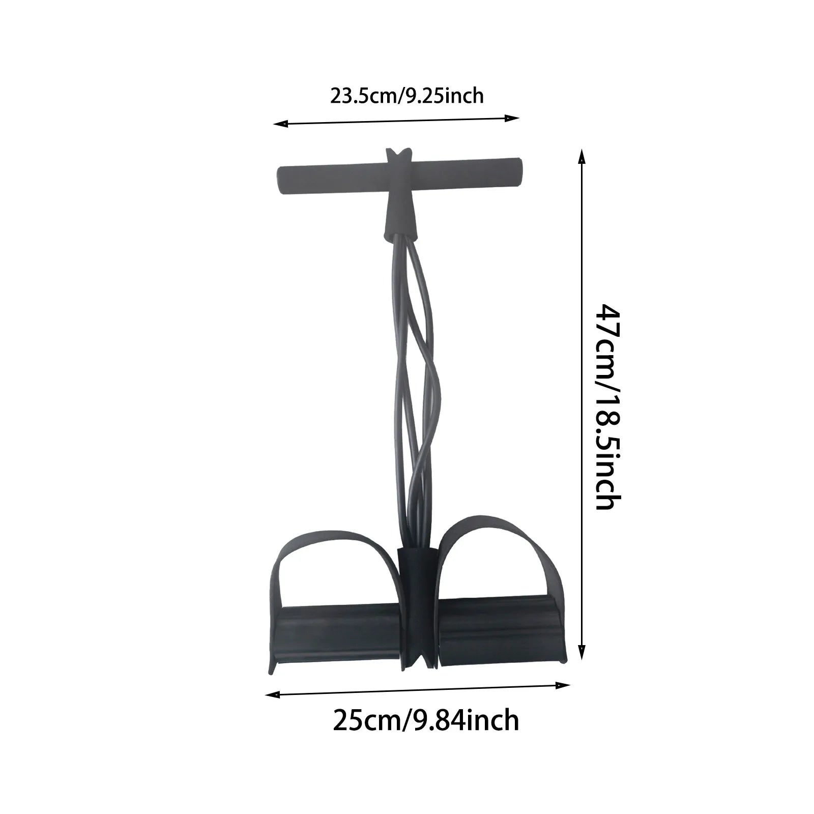 Four-Tube Pedal Tensioner Multi-Functional Household Fitness Equipment Yoga Abdominal Strengthening Elastic Band Tension Rope - Merit Sell