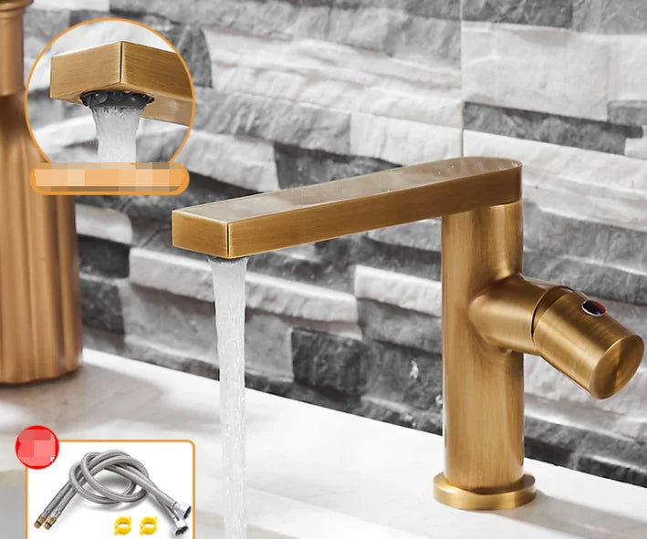 Modern Single Handle Basin Faucet - Stylish Bathroom Tap