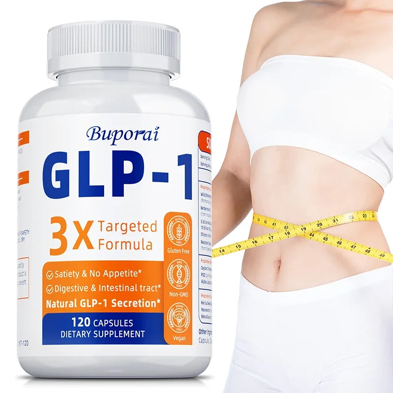 GLP-1 Supplement - Promote Metabolism, Support Intestinal and Digestive Health, Efficient Absorption, Anti-oxidation - 120pcs - Merit Sell
