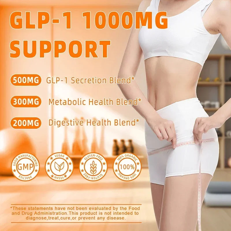 GLP-1 Supplement - Promote Metabolism, Support Intestinal and Digestive Health, Efficient Absorption, Anti-oxidation - 120pcs - Merit Sell