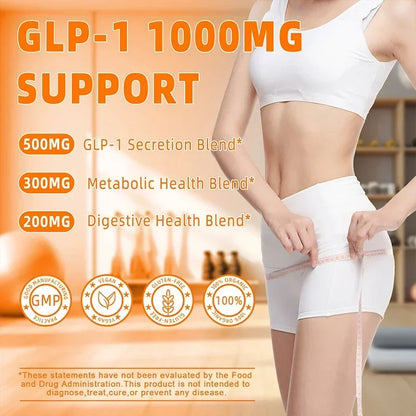 GLP-1 Supplement - Promote Metabolism, Support Intestinal and Digestive Health, Efficient Absorption, Anti-oxidation - 120pcs - Merit Sell