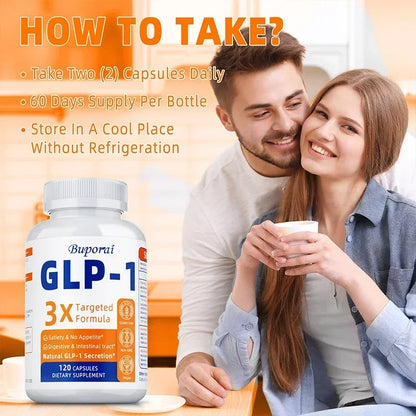 GLP-1 Supplement - Promote Metabolism, Support Intestinal and Digestive Health, Efficient Absorption, Anti-oxidation - 120pcs - Merit Sell