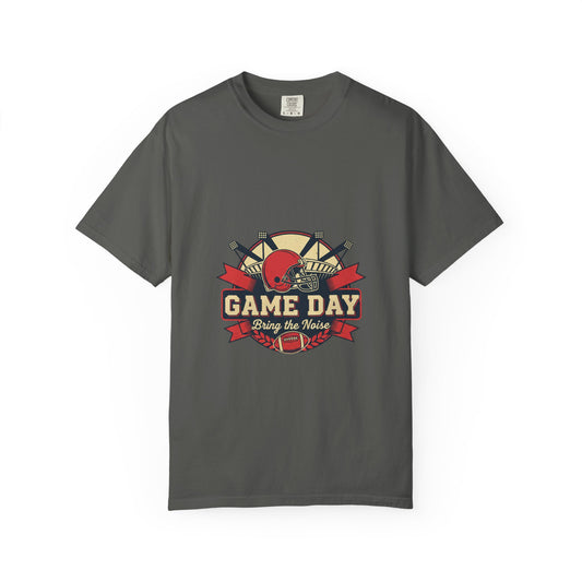 Game Day Football ball T-Shirt — Bring the Noise Vintage Sports Tee Merit Sell