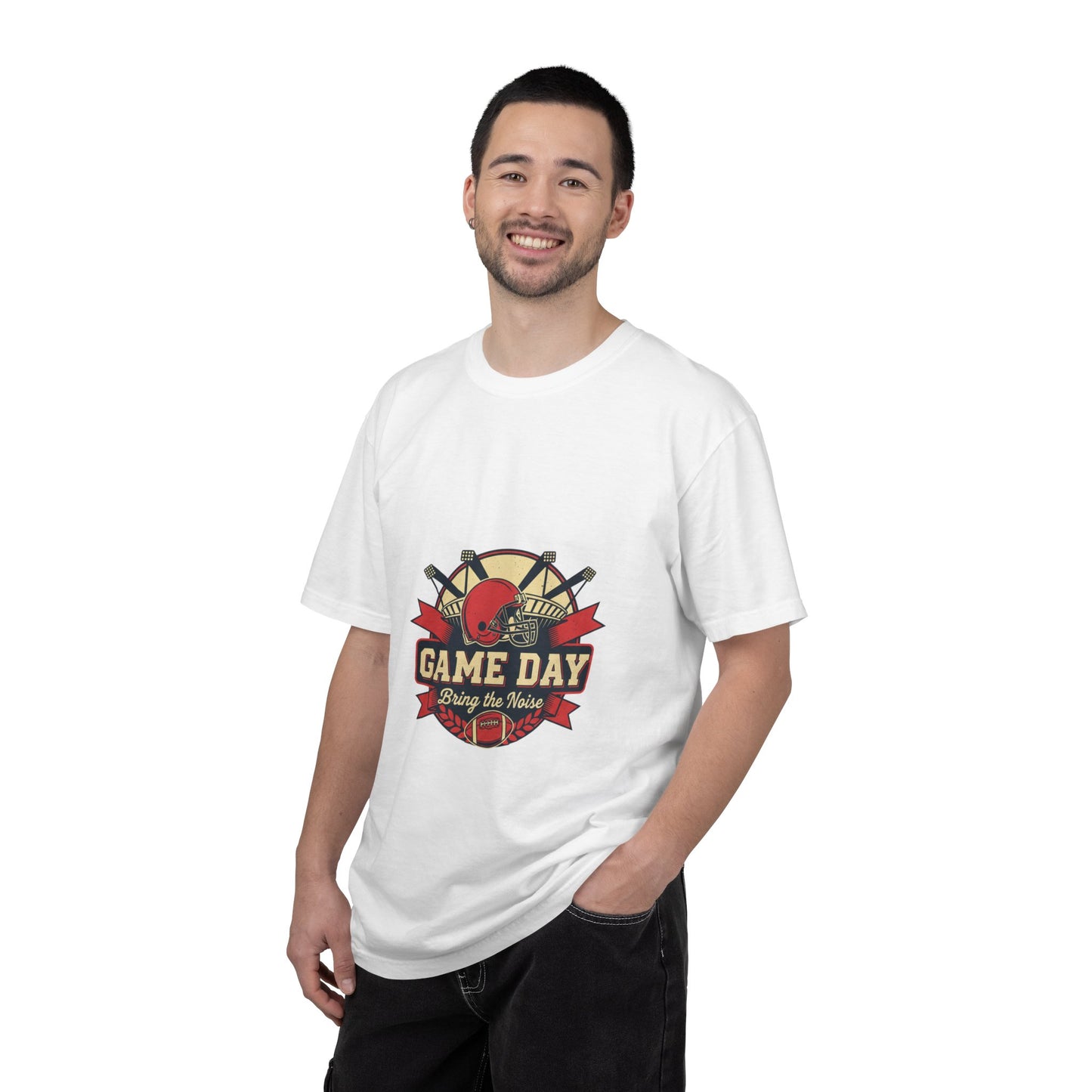 Game Day Football ball T-Shirt — Bring the Noise Vintage Sports Tee