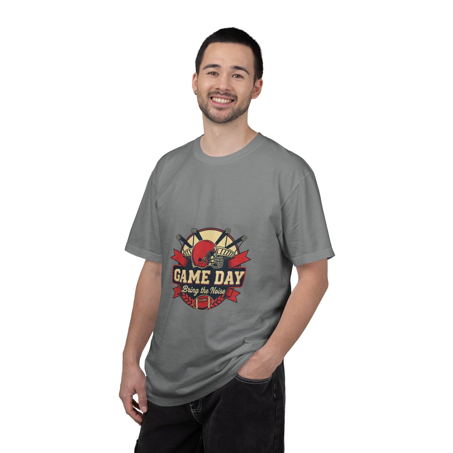 Game Day Football ball T-Shirt — Bring the Noise Vintage Sports Tee