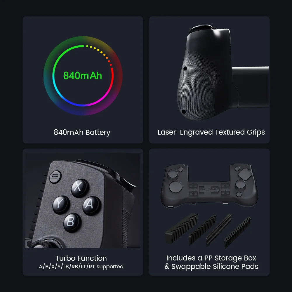 GameSir X5 s Type-C Android Ios Mobile Gaming Controller Mando para Móvil Gamepad for IOS Android PC Switch2 - Merit Sell