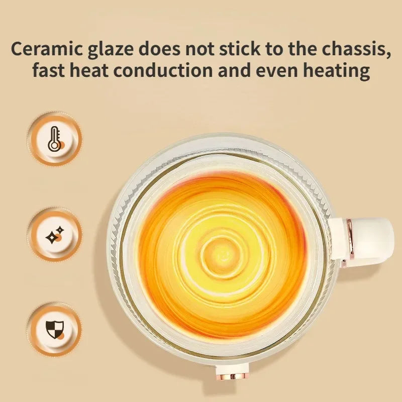 Glass Electric Stew Pot Mini Small Porridge Soup Automatic Ceramic Glaze Electric Hot Pot EU/AU Plug - Merit Sell