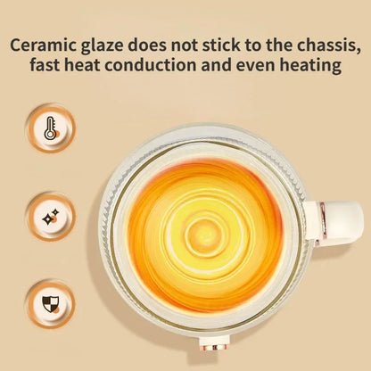 Glass Electric Stew Pot Mini Small Porridge Soup Automatic Ceramic Glaze Electric Hot Pot EU/AU Plug - Merit Sell