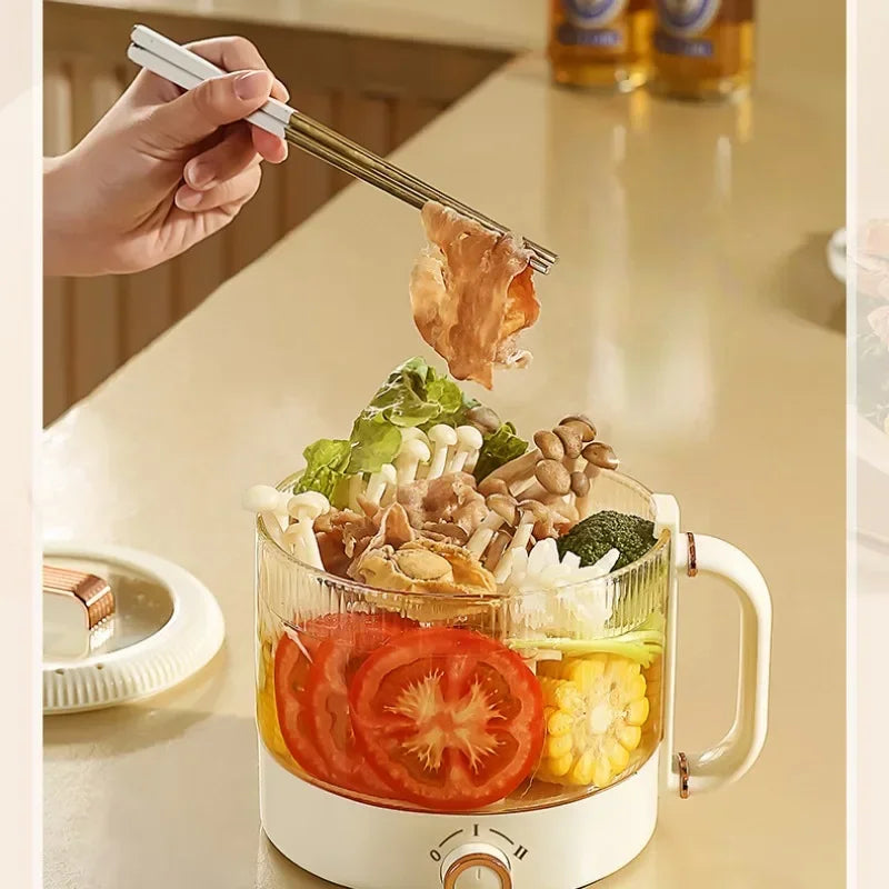 Glass Electric Stew Pot Mini Small Porridge Soup Automatic Ceramic Glaze Electric Hot Pot EU/AU Plug - Merit Sell