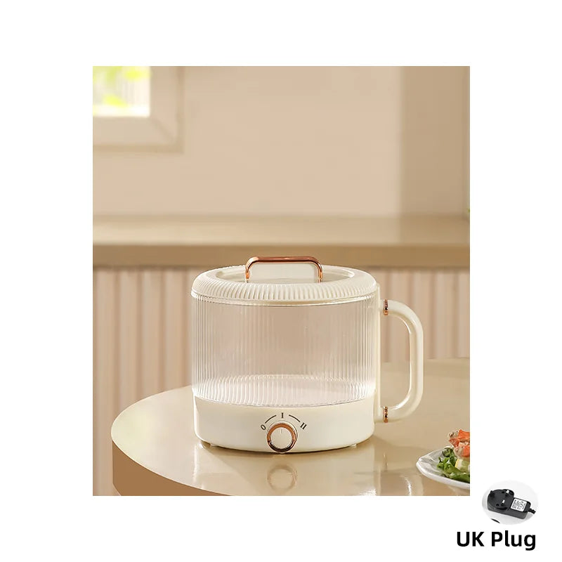 Glass Electric Stew Pot Mini Small Porridge Soup Automatic Ceramic Glaze Electric Hot Pot EU/AU Plug - Merit Sell
