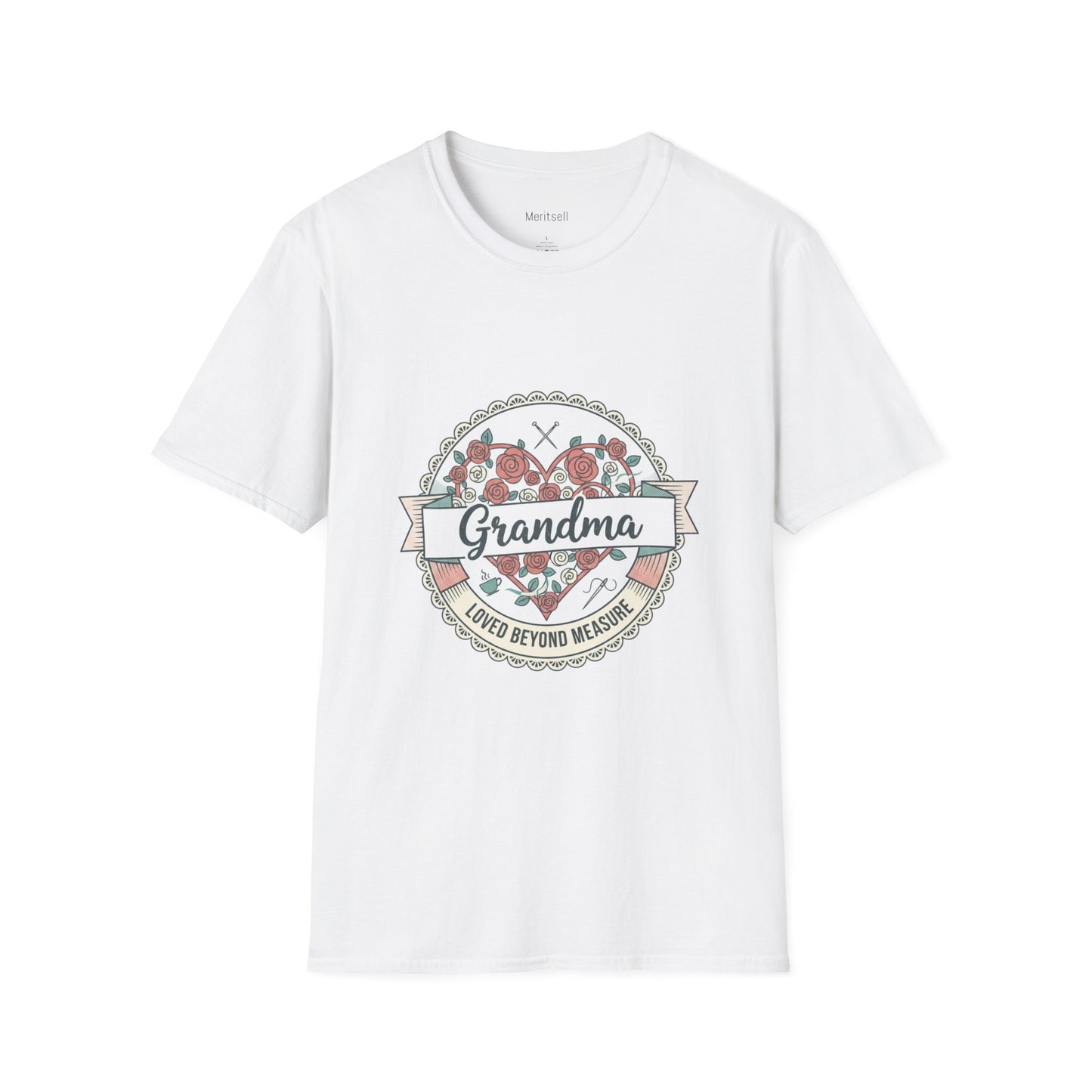 Grandma Floral Badge T-Shirt — Loved Beyond Measure Gift Tee
