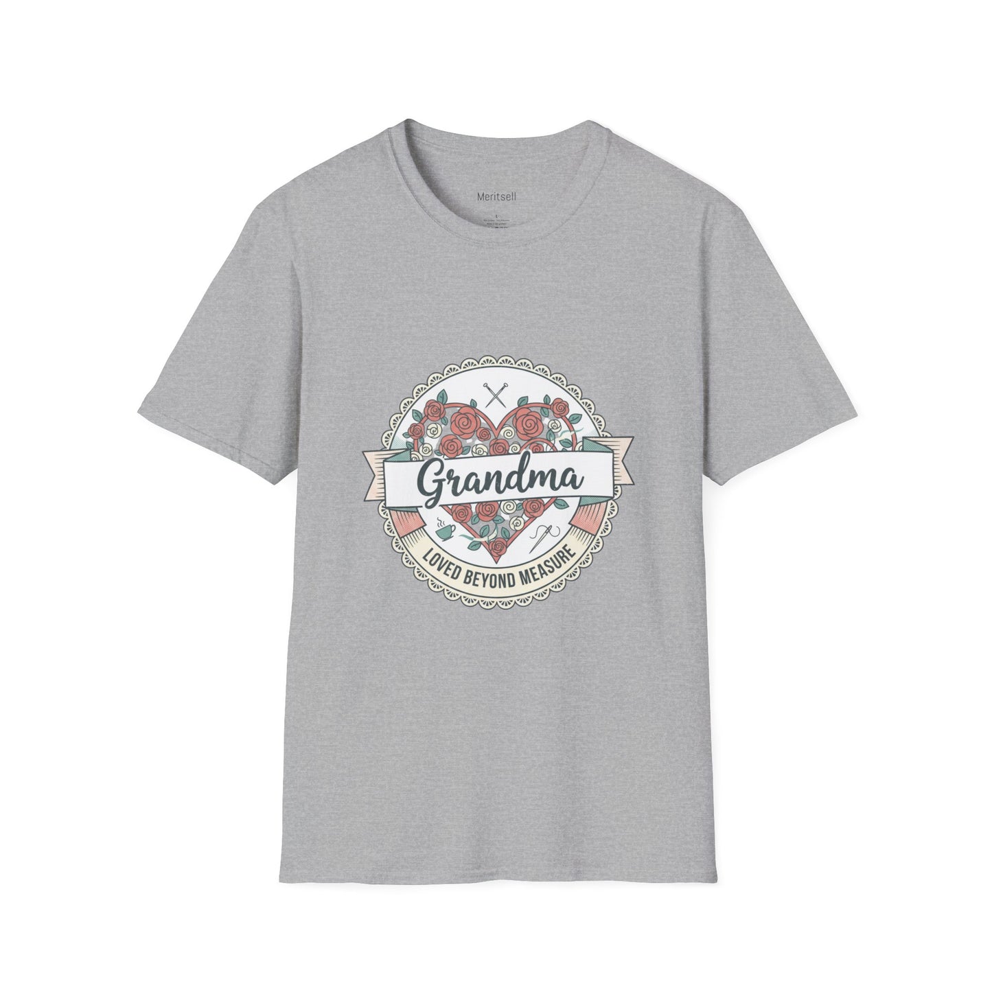 Grandma Floral Badge T-Shirt — Loved Beyond Measure Gift Tee