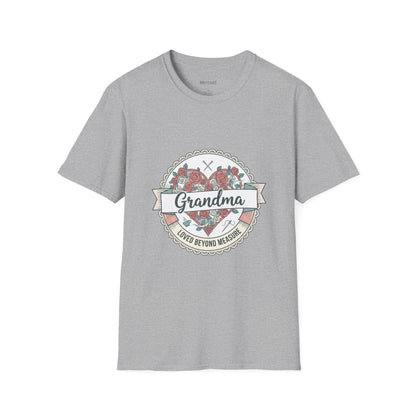 Grandma Floral Badge T-Shirt — Loved Beyond Measure Gift Tee