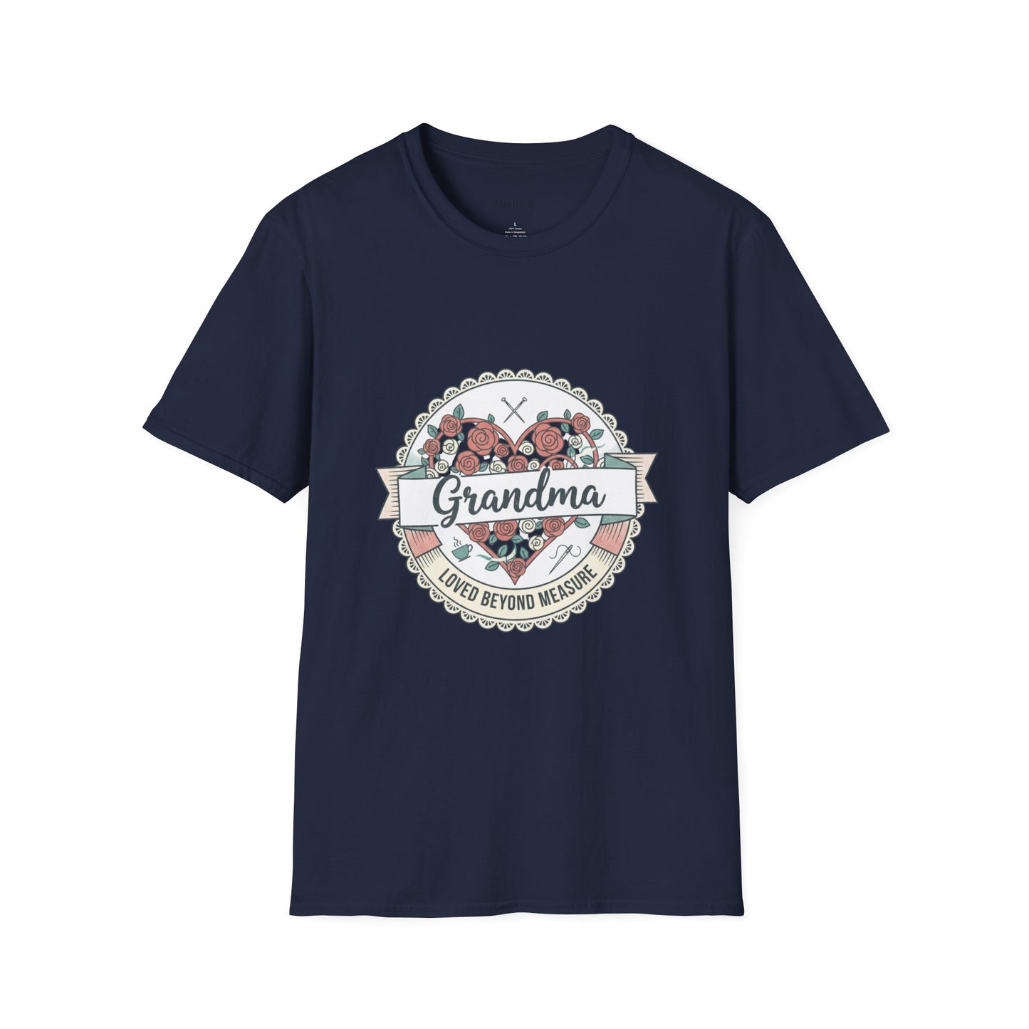 Grandma Floral Badge T-Shirt — Loved Beyond Measure Gift Tee