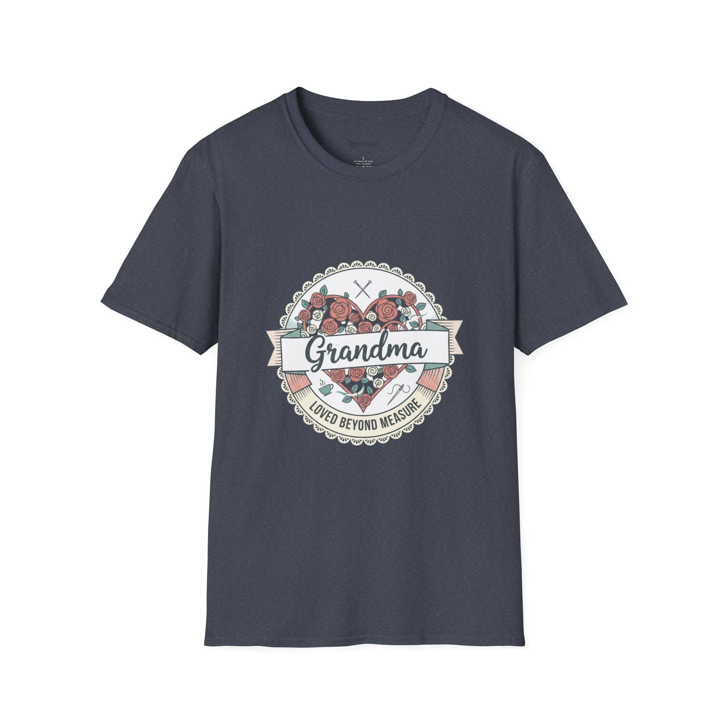 Grandma Floral Badge T-Shirt — Loved Beyond Measure Gift Tee