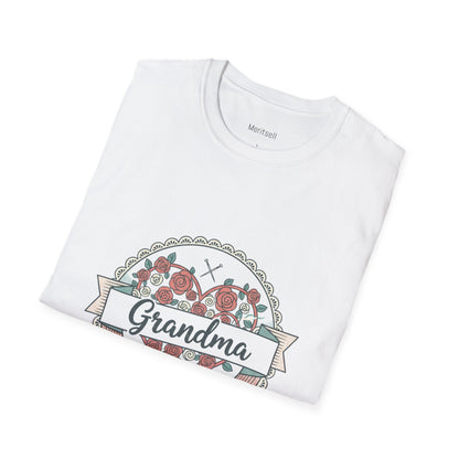 Grandma Floral Badge T-Shirt — Loved Beyond Measure Gift Tee