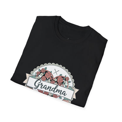 Grandma Floral Badge T-Shirt — Loved Beyond Measure Gift Tee