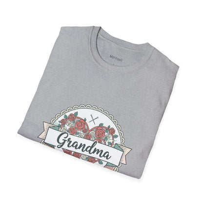 Grandma Floral Badge T-Shirt — Loved Beyond Measure Gift Tee