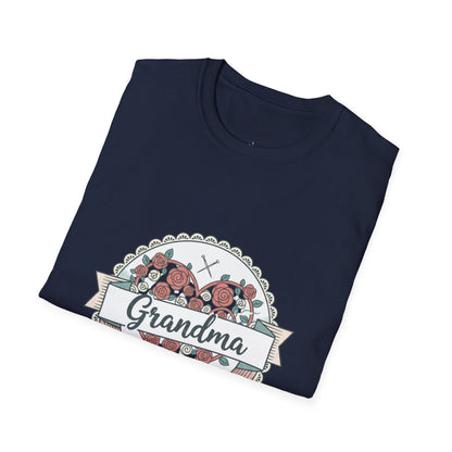 Grandma Floral Badge T-Shirt — Loved Beyond Measure Gift Tee