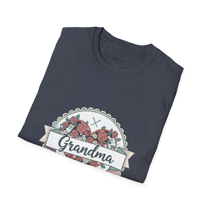 Grandma Floral Badge T-Shirt — Loved Beyond Measure Gift Tee