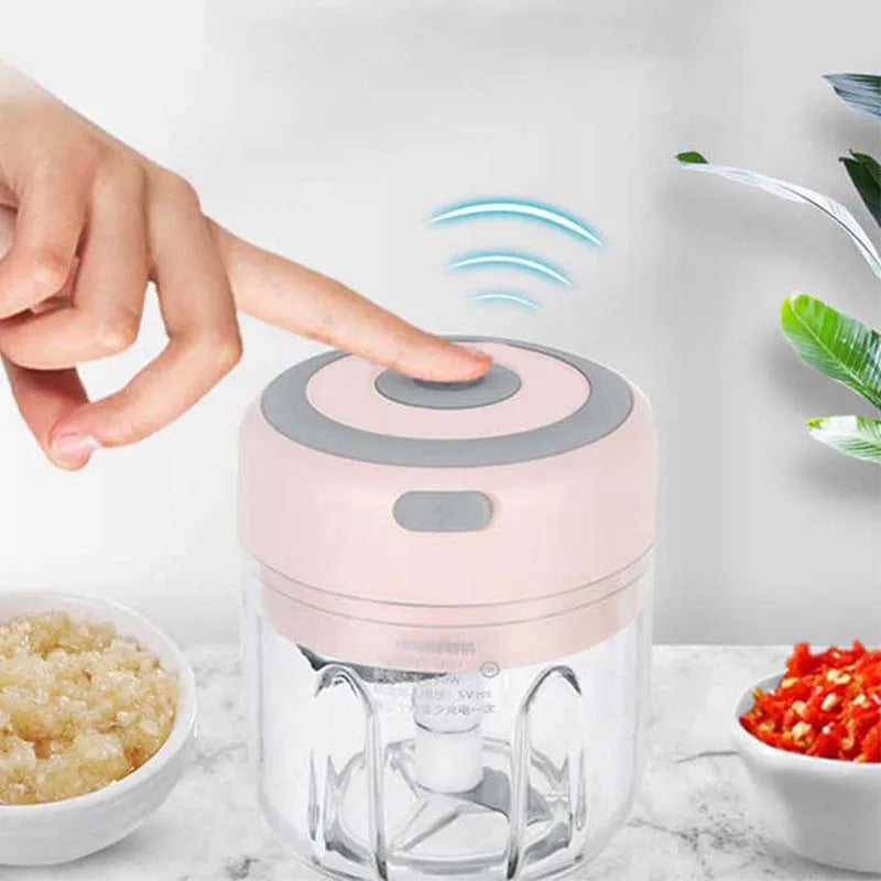 Grinder Household Rechargeable Multifunction Meat Vegetable Garlic And Ginger Crusher Mini Cordless Food Electric Grinder - Merit Sell