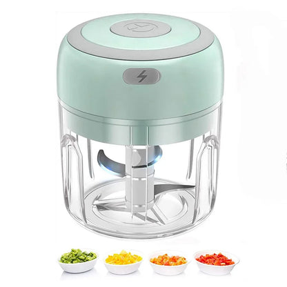 Grinder Household Rechargeable Multifunction Meat Vegetable Garlic And Ginger Crusher Mini Cordless Food Electric Grinder - Merit Sell