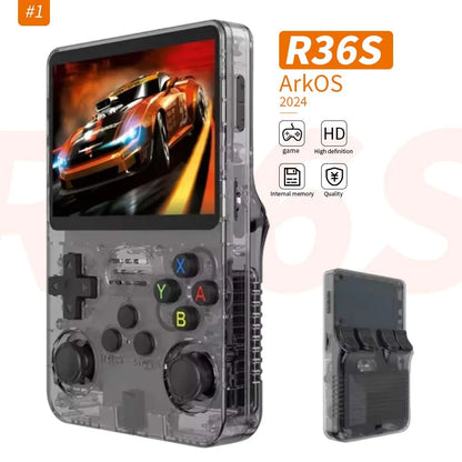 Hot R36S Handheld Game Player 128GB 25000Games Classic Retro Video Game Console 3.5 Inch Screen Portable Handheld Gaming Console