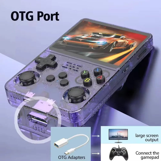 Hot R36S Handheld Game Player 128GB 25000Games Classic Retro Video Game Console 3.5 Inch Screen Portable Handheld Gaming Console
