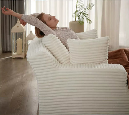 US Stock Minimalist Velvet Sofa Bed with Foam Filling Vacuum Packed Compression Design for Bedroom Hotel Use