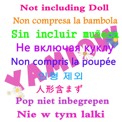 1/6 Doll Outfit Ba Doll Bie Shiny Princess Dress Clothes 30cm 11.5 Inch Doll Accessories Skirt Coat Top Pants with Shoes Hat Bag