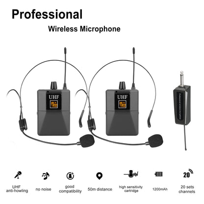 W-15C Professional Single Ear Headset Microphone Wired Gaming Headset Karaoke Wireless Microphone