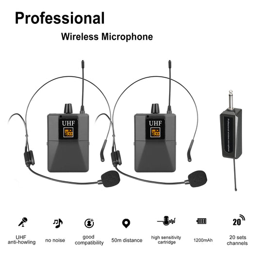 W-15C Professional Single Ear Headset Microphone Wired Gaming Headset Karaoke Wireless Microphone