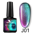 Venalisa 9D Cat Eye Nail Gel Polish Super Sparkle Effect Galaxy Starry Nail Manicure Magnetic Magic Semi Permanent Gel Varnish