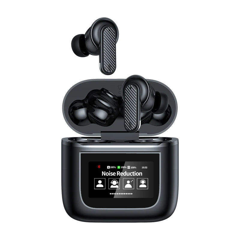 YW05 Ecouteur Wireless BT Headphones Smart Touch Screen Earbuds Noise Cancelling Earphones Sports Gaming Headset V8