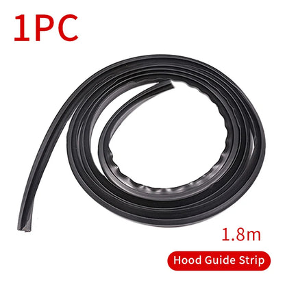 1.8m Car Rubber Seal Spoiler Strip Auto Front Rear Windshield Spoiler Front Window Hood Sealing Trim Auto Windshield Accessories