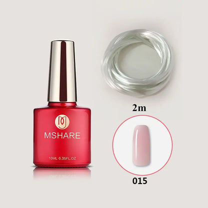 MSHARE Fiberglass Nails Builder Nail Extension Gel Set Fiber for Nail Extension Fibernails Nail Form Acrylic Tips Nail Salon 2m